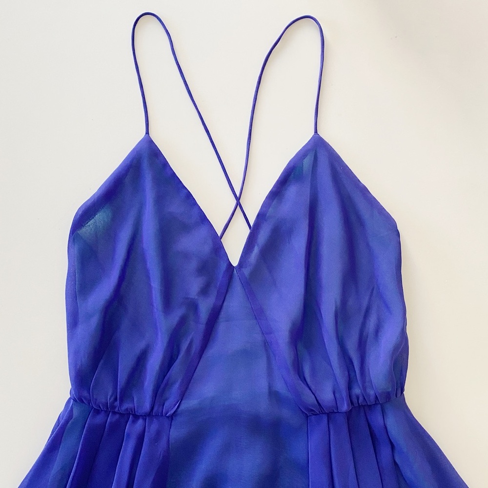 Vintage Blue Mini Dress - Picture 3 of 8